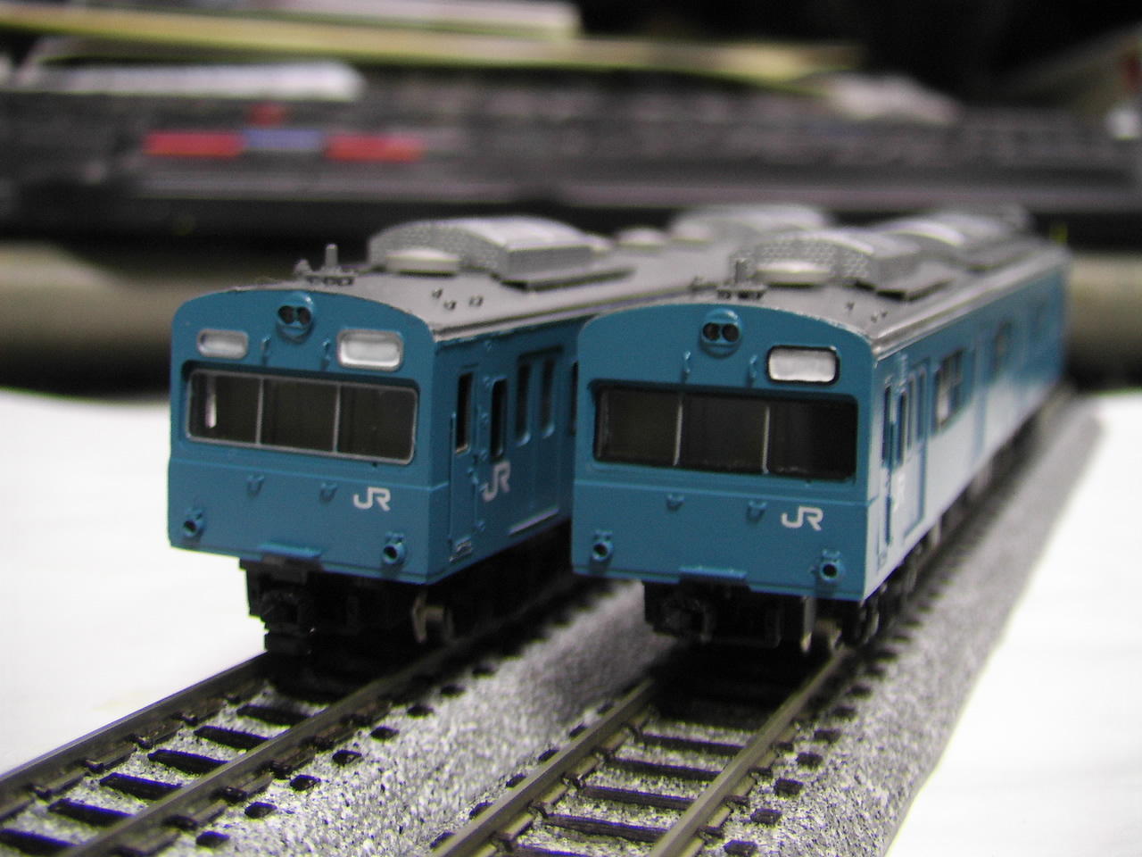 HOゲージ クモハ 103系 京浜東北線色 ブルー 青 2モータ - 鉄道模型