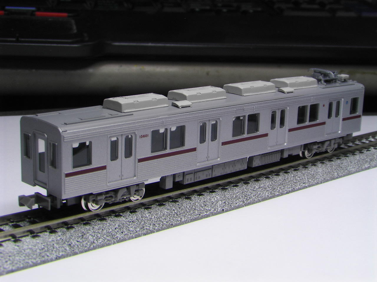 東武鉄道・10000系0番台（モハ15606）車両形式プレート鉄道部品